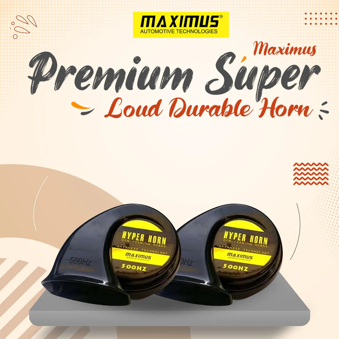 Maximus Premium Super Loud Durable Horn | Snail Horn