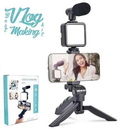 Imported All in one Vlogging Video Making Kitne and Light