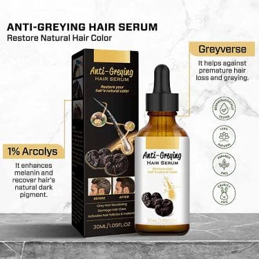 Natural Ganoderma Anti Greying Hair Darkening Serum for your Hair Care