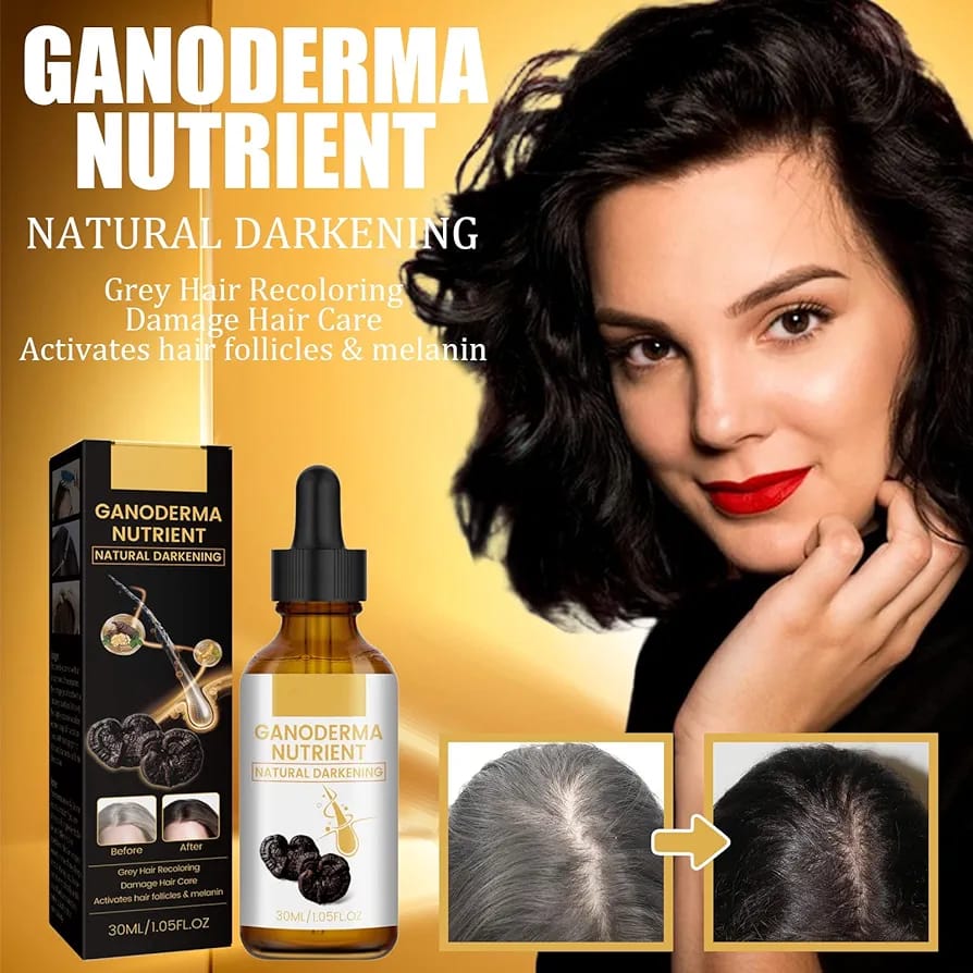 Natural Ganoderma Anti Greying Hair Darkening Serum for your Hair Care